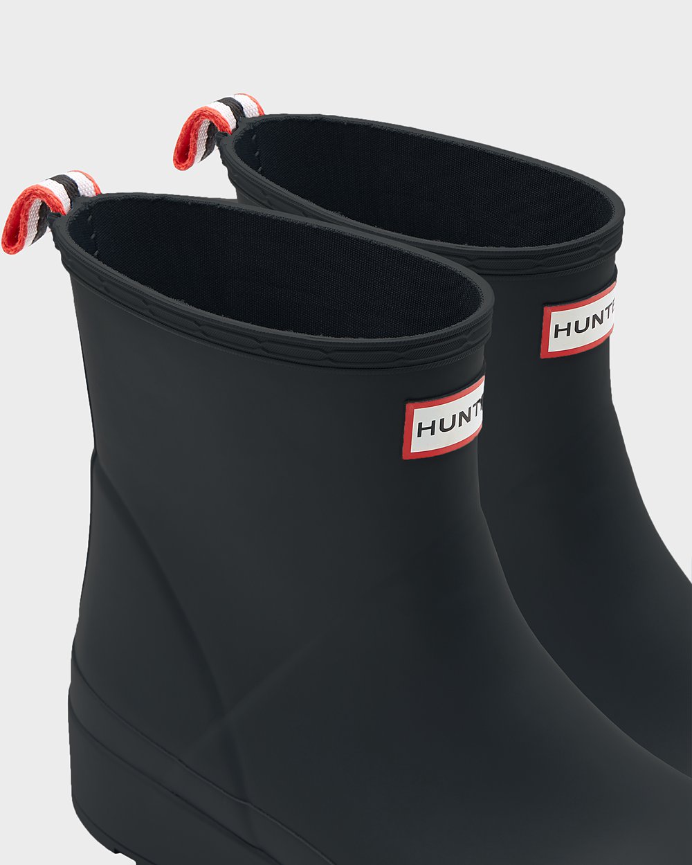 Hunter Original Short Rain Play Boots - Buy Mens Black - SOEAGR796